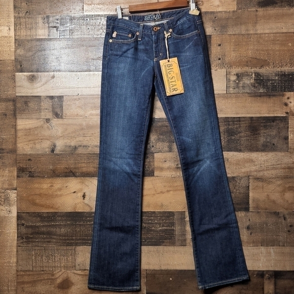 New BIG STAR "LOU" Easy Boot Mid Rise Medium Wash Jean - Picture 9 of 10